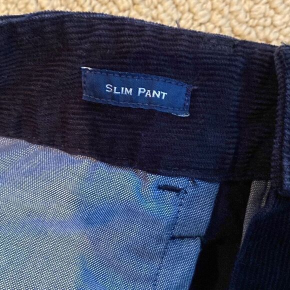 Vineyard Vines Slim Corduroy 5 Pocket Navy Pants 30x32 - Picture 6 of 7
